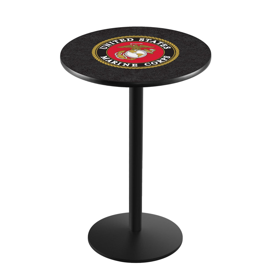 Marines EGA Pub Table with Round Base*
