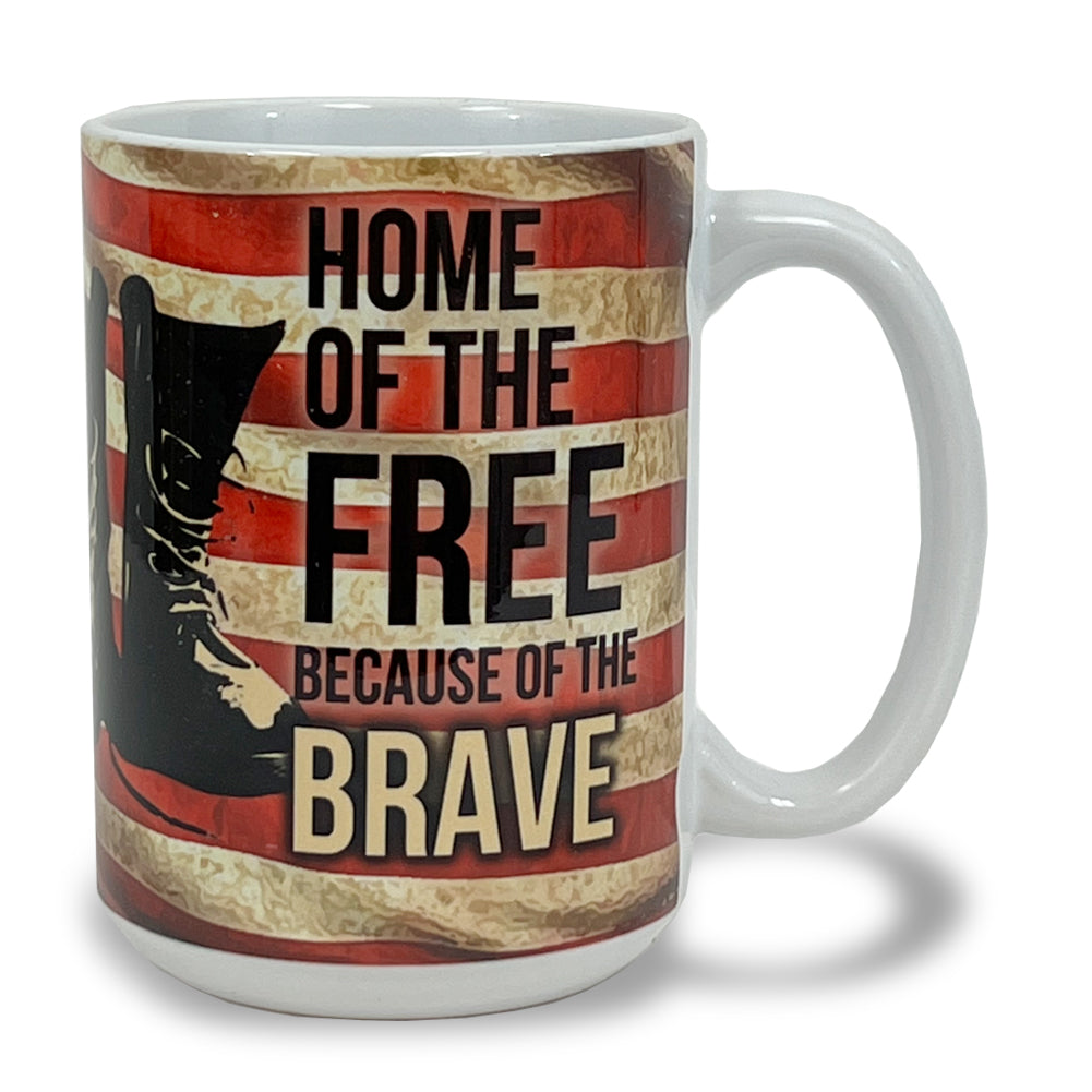 Home Of The Free Because Of The Brave 15oz Mug