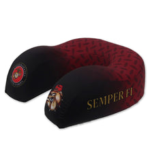 Load image into Gallery viewer, Marines Semper Fi Neck Pillow (red/black)