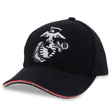 Load image into Gallery viewer, Marines EGA Marines Brim Hat (Black)