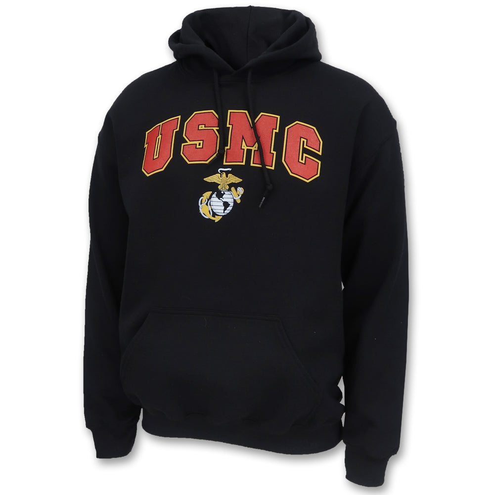 USMC Arch EGA Hood (Black)