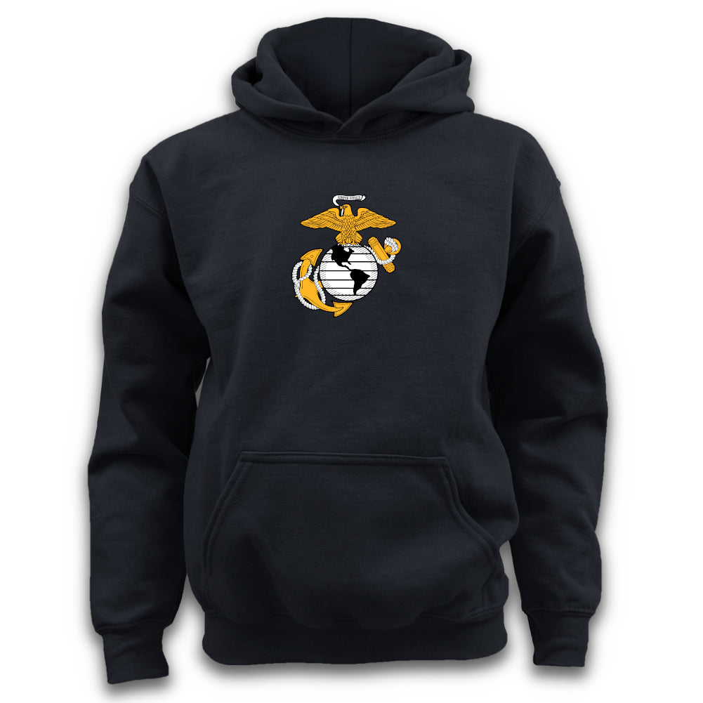 Marines Youth EGA Logo Hood