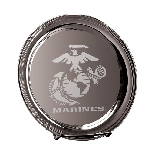 Marines EGA 10" Silver Plated Commemorative Tray