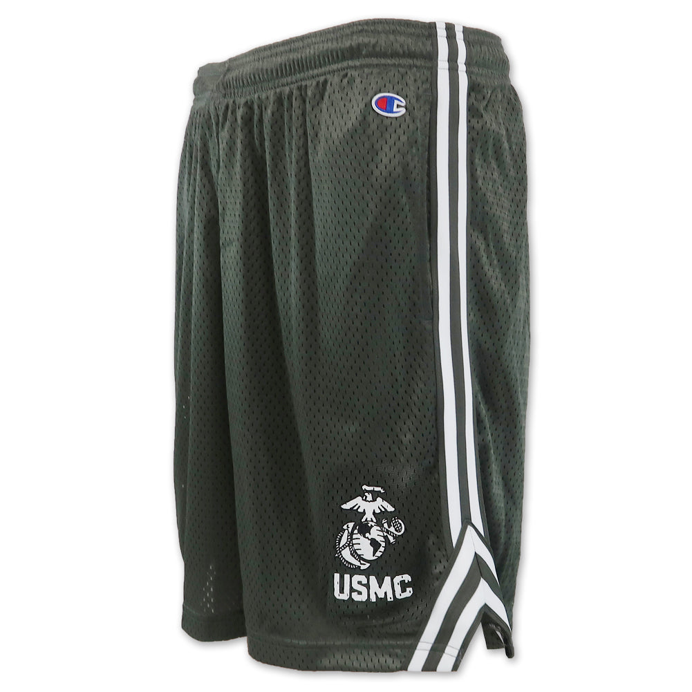 Marines Champion EGA Men's Athletic Shorts with Pockets (Granite)