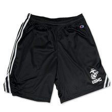 Load image into Gallery viewer, Marines Champion EGA Men&#39;s Athletic Shorts with Pockets (Black)