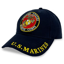 Load image into Gallery viewer, USMC Logo Hat (Navy)