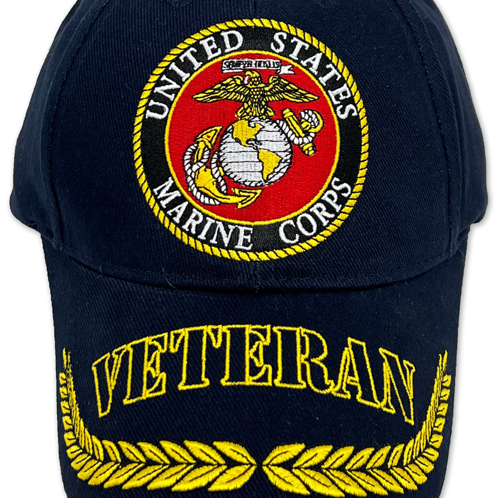 Marine Veteran Wreath Hat (Navy)