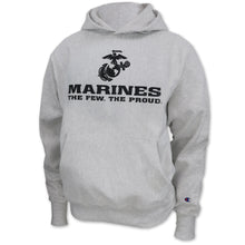 Load image into Gallery viewer, Marines EGA Champion Reverse Weave Hood (Ash)