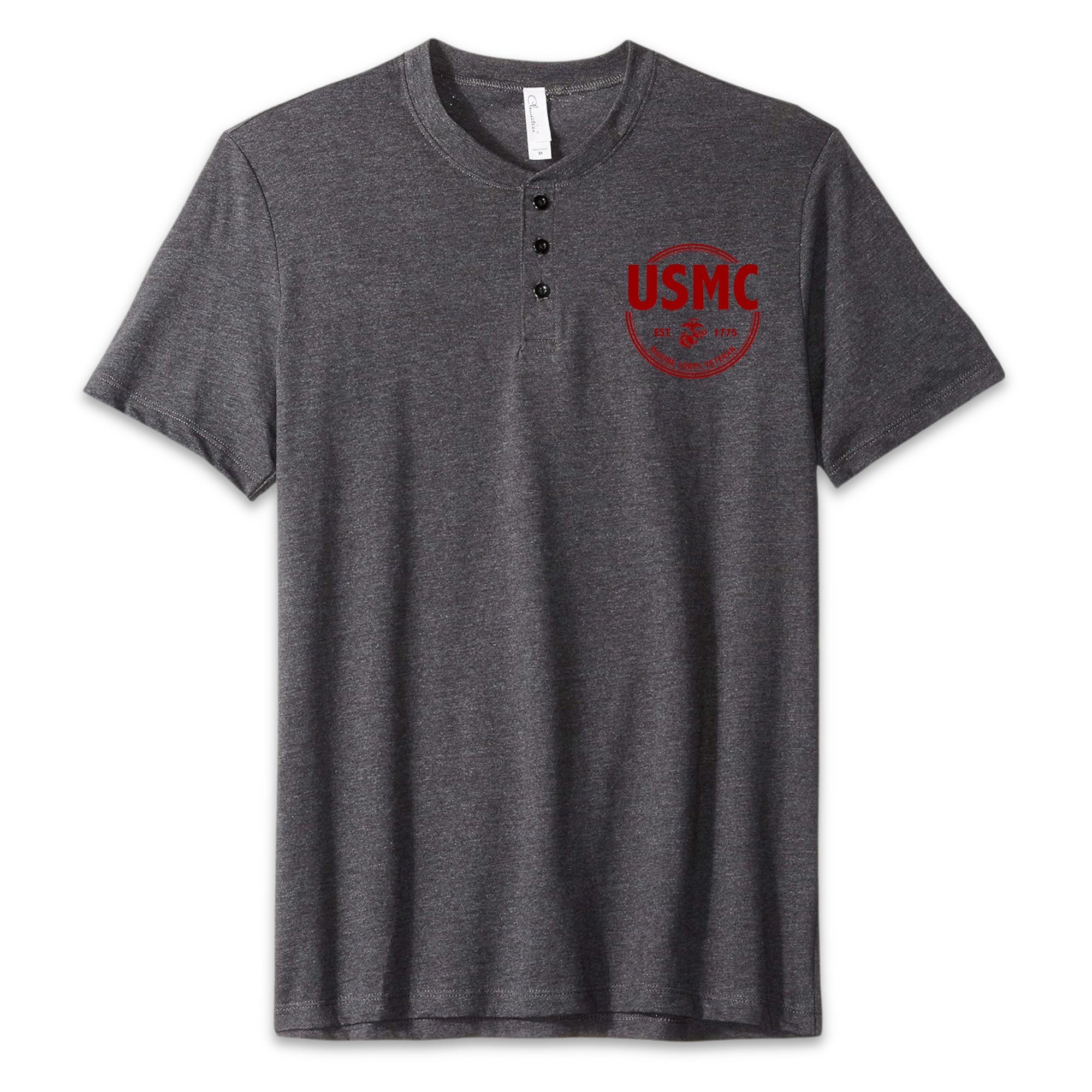 Marines Veteran Mens Henley T-Shirt