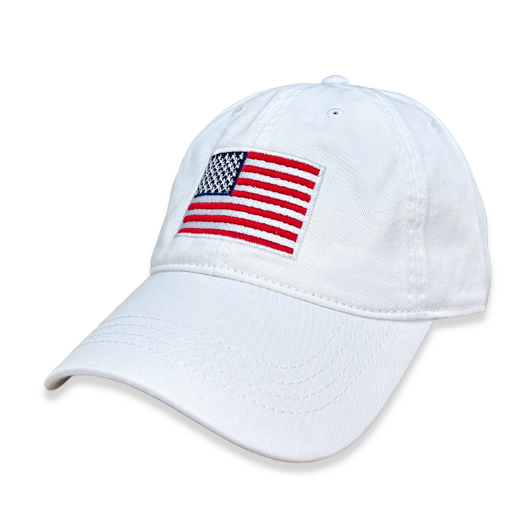 American Flag Hat (White)