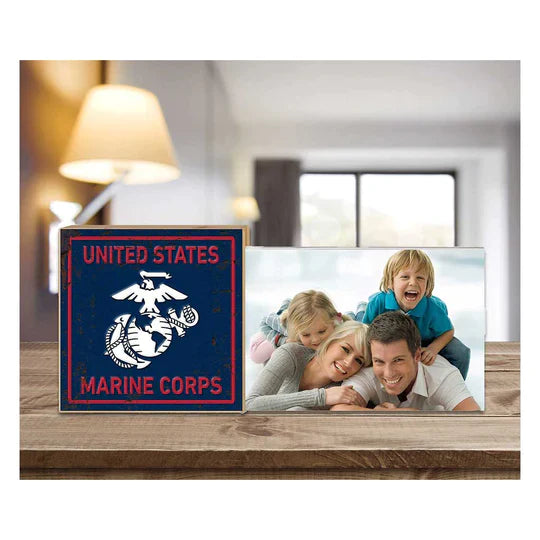 Marines Faux Rusted Floating Picture Frame