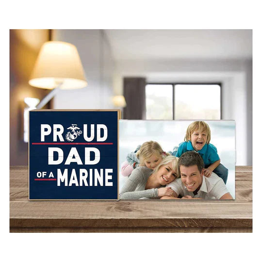 Marines Floating Picture Frame Military Proud Dad