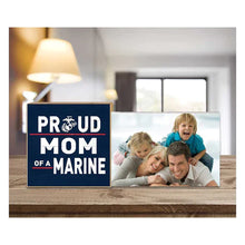 Load image into Gallery viewer, Marines Floating Picture Frame Military Proud Mom
