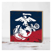 Load image into Gallery viewer, Marines EGA 5x5 Distressed Block