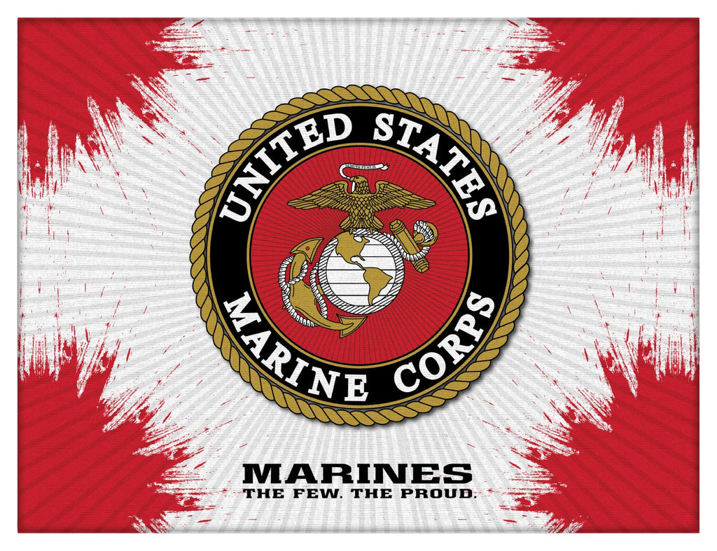 United States Marines Burst Wall Art