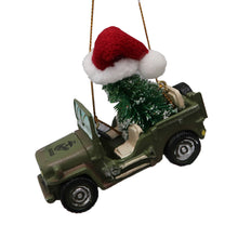 Load image into Gallery viewer, Marine Corps Vehicle With Christmas Tree Ornament