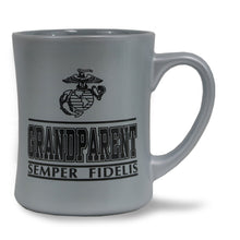 Load image into Gallery viewer, Marine Grandparent 16oz MK Matte Mug (Silver)