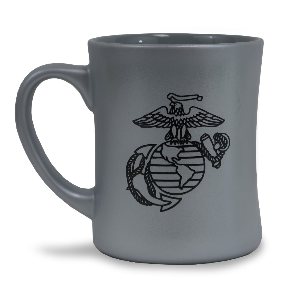 Marine Veteran 16oz MK Matte Mug (Silver)