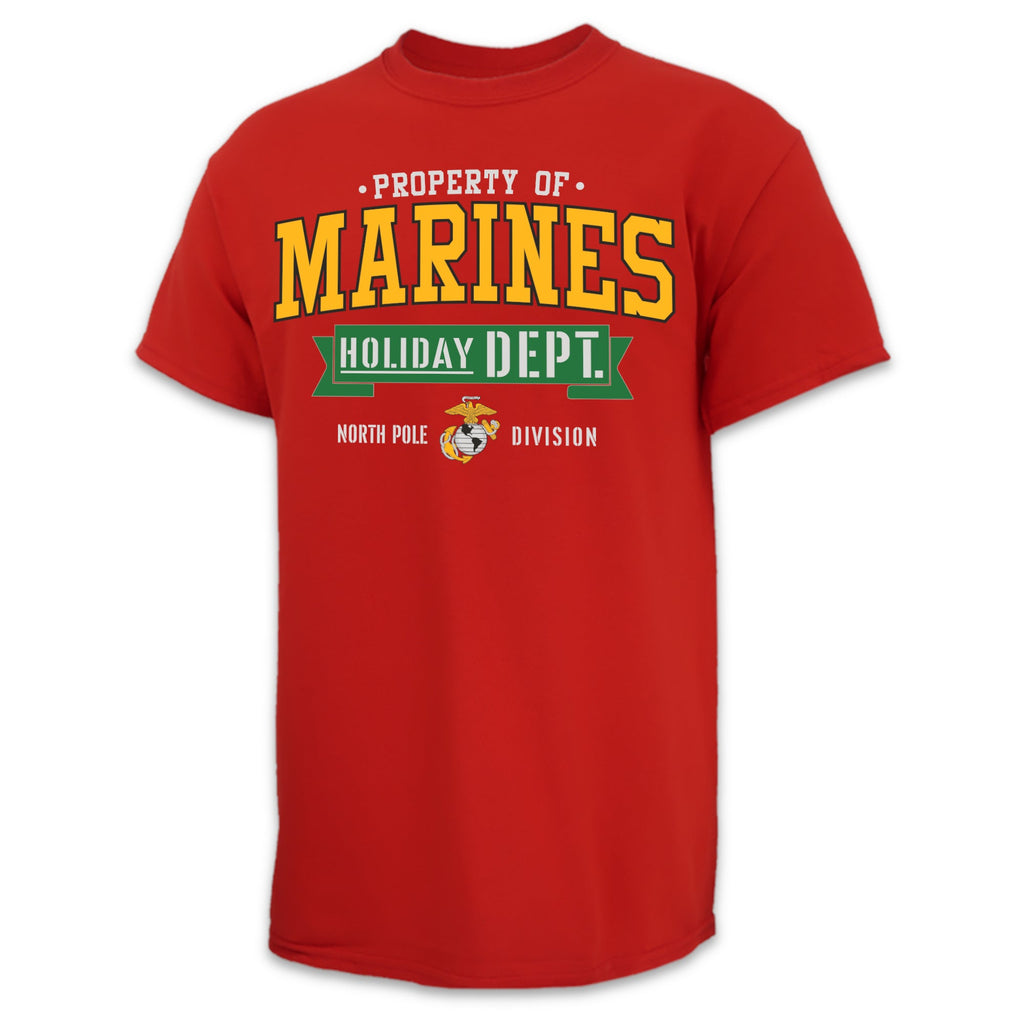 Marines Holiday Department T-Shirt (Red)