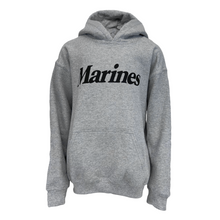 Load image into Gallery viewer, Marines Youth Logo Core Hood (Grey)