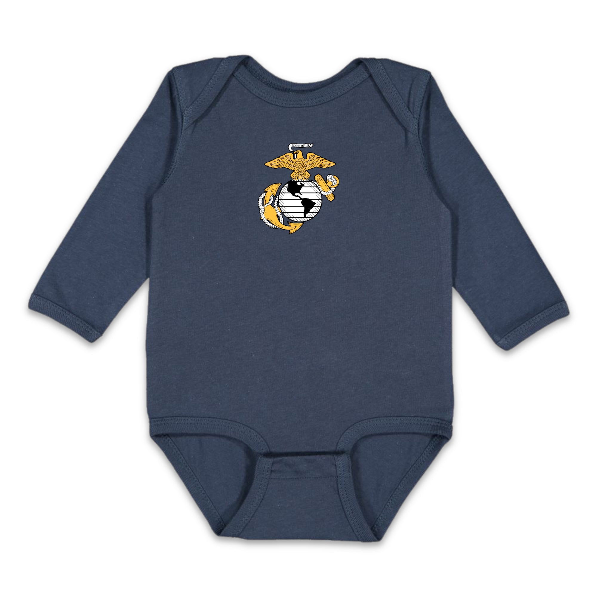 Marines EGA Infant Long Sleeve Bodysuit