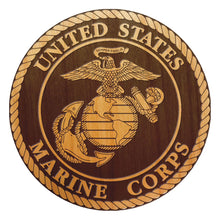 Load image into Gallery viewer, United States Marine Corps Wood Coasters (Set of 4)
