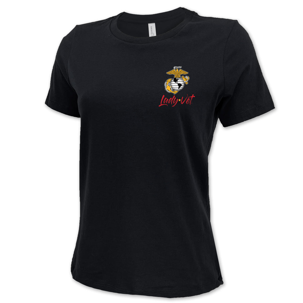 Marines Lady Vet Left Chest Logo T-Shirt