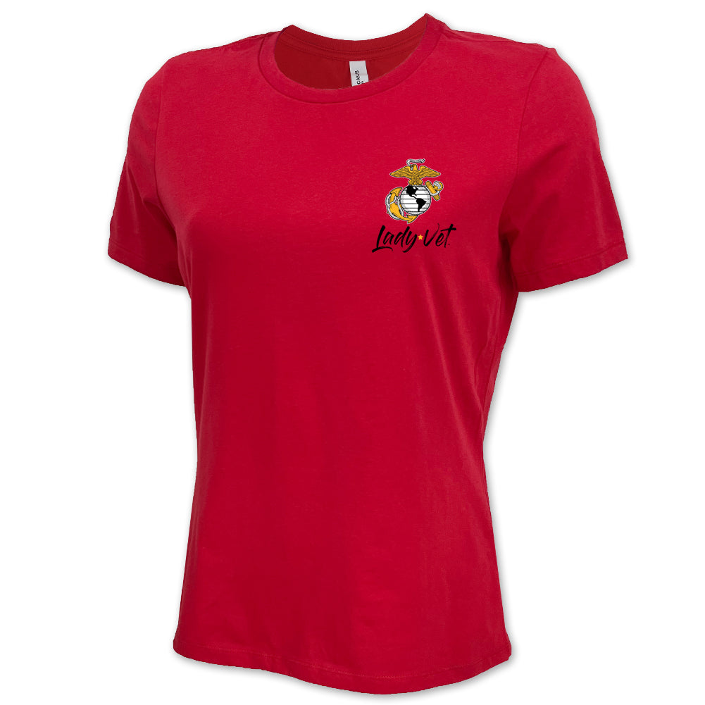 Marines Lady Vet Left Chest Logo T-Shirt