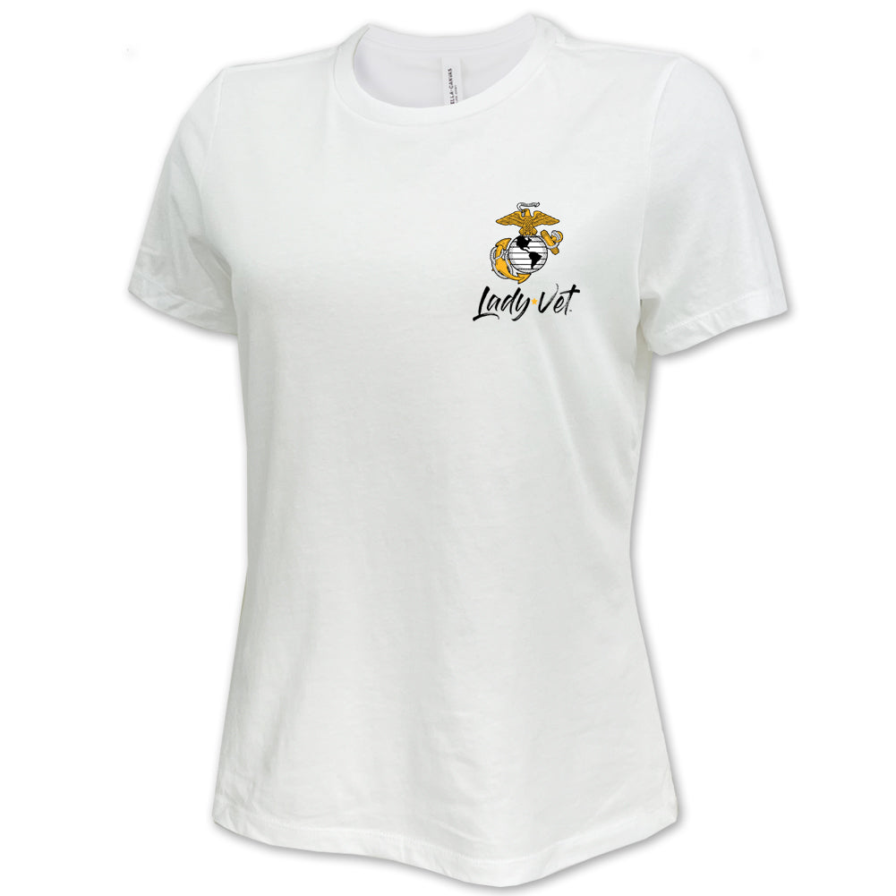 Marines Lady Vet Left Chest Logo T-Shirt