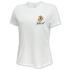 Load image into Gallery viewer, Marines Lady Vet Left Chest Logo T-Shirt