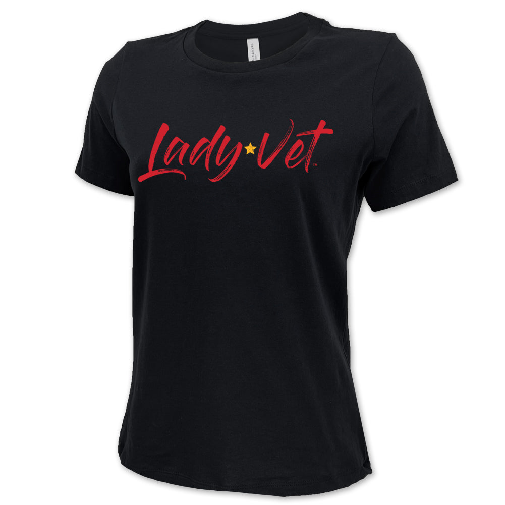 Marines Lady Vet Full Chest Logo Ladies T-Shirt