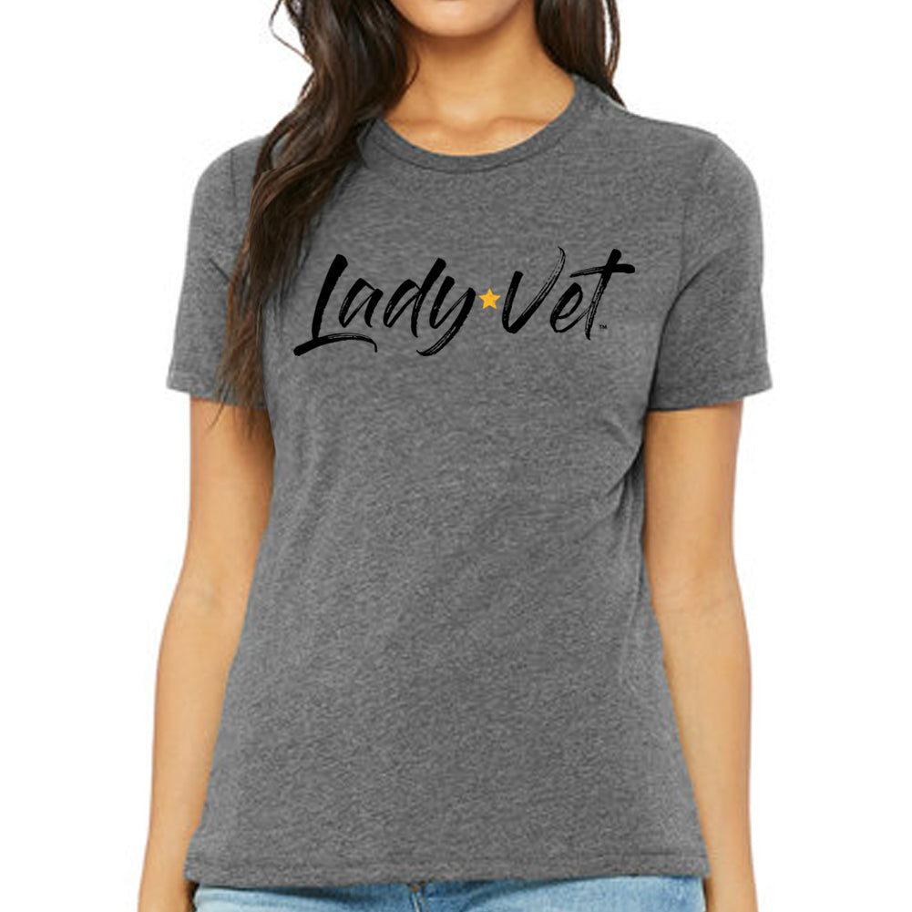 Marines Lady Vet Full Chest Logo Ladies T-Shirt