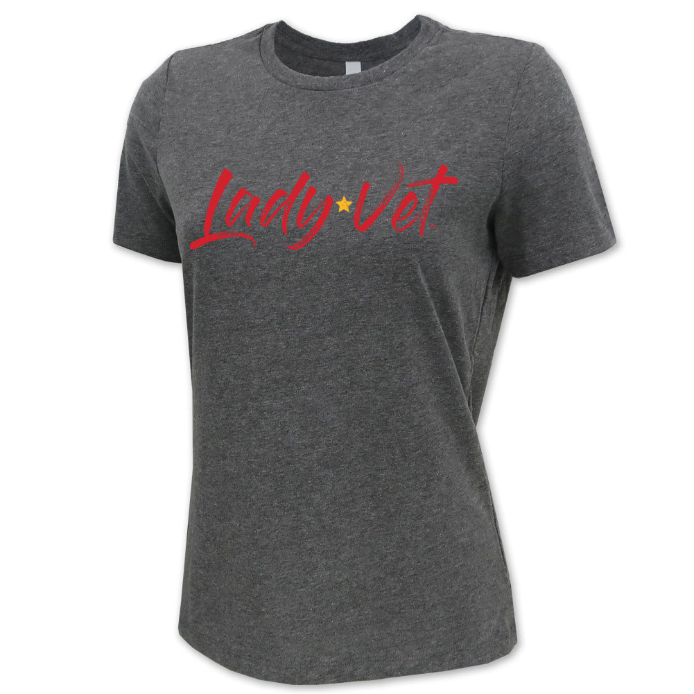 Marines Lady Vet Full Chest Logo Ladies T-Shirt