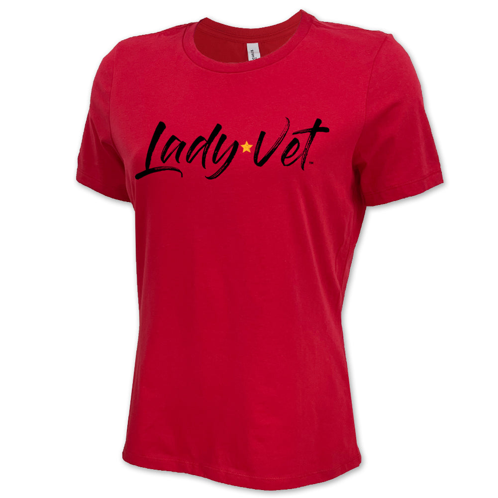 Marines Lady Vet Full Chest Logo Ladies T-Shirt