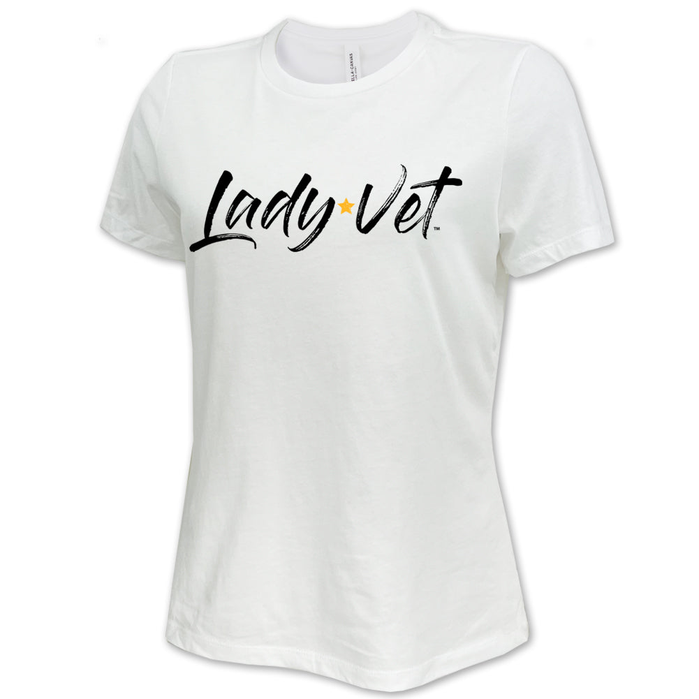 Marines Lady Vet Full Chest Logo Ladies T-Shirt