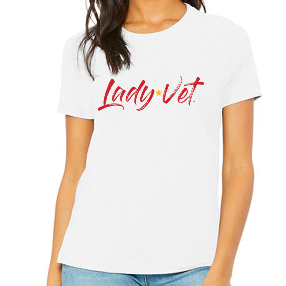 Marines Lady Vet Full Chest Logo Ladies T-Shirt