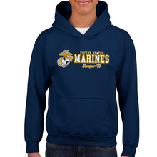 Load image into Gallery viewer, Marines Semper Fi Chest Print Youth Hood