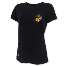 Load image into Gallery viewer, Marines EGA Ladies Under Armour Tac Tech T-Shirt (Black)