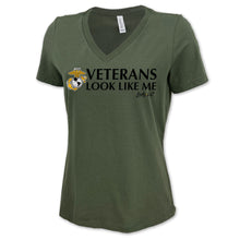 Load image into Gallery viewer, Marines Vet Looks Like Me V-Neck T-Shirt