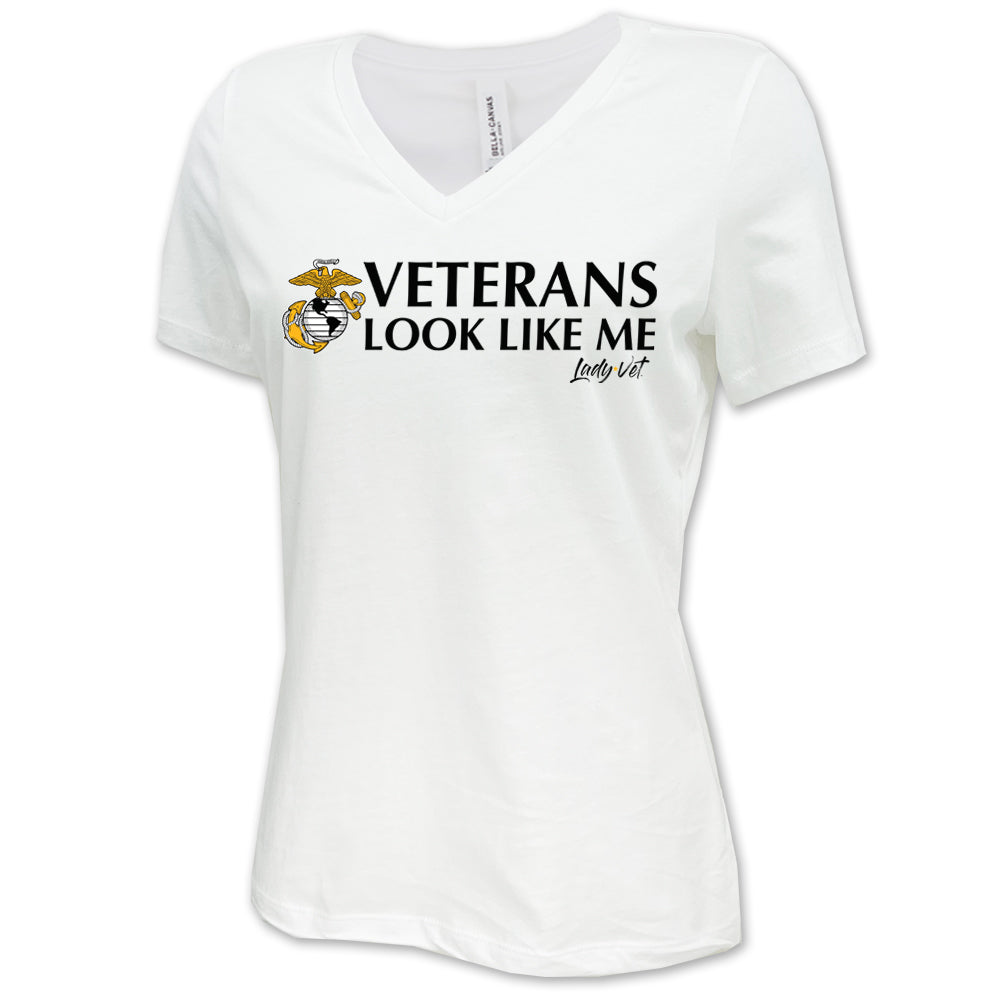 Marines Vet Looks Like Me V-Neck T-Shirt