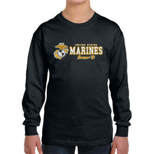 Load image into Gallery viewer, Marines Youth Semper Fi Chest Print Long Sleeve