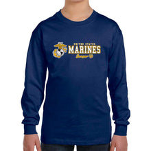 Load image into Gallery viewer, Marines Youth Semper Fi Chest Print Long Sleeve