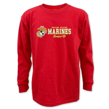 Load image into Gallery viewer, Marines Youth Semper Fi Chest Print Long Sleeve