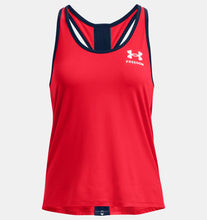Load image into Gallery viewer, Under Armour Ladies Freedom Knockout Tank (Red)