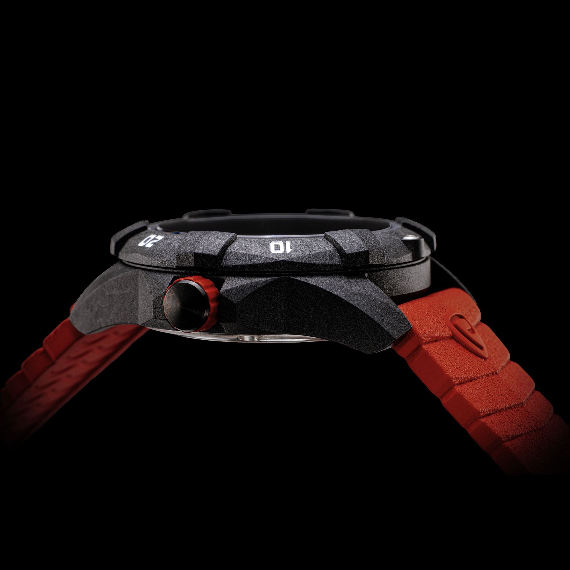 ProTek USMC Carbon Composite Dive Watch - Carbon/Black/Red (Red Band)
