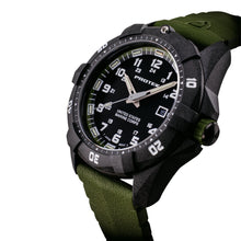 Load image into Gallery viewer, ProTek USMC Carbon Composite Dive Watch - Carbon/Black/Green (Green Band)