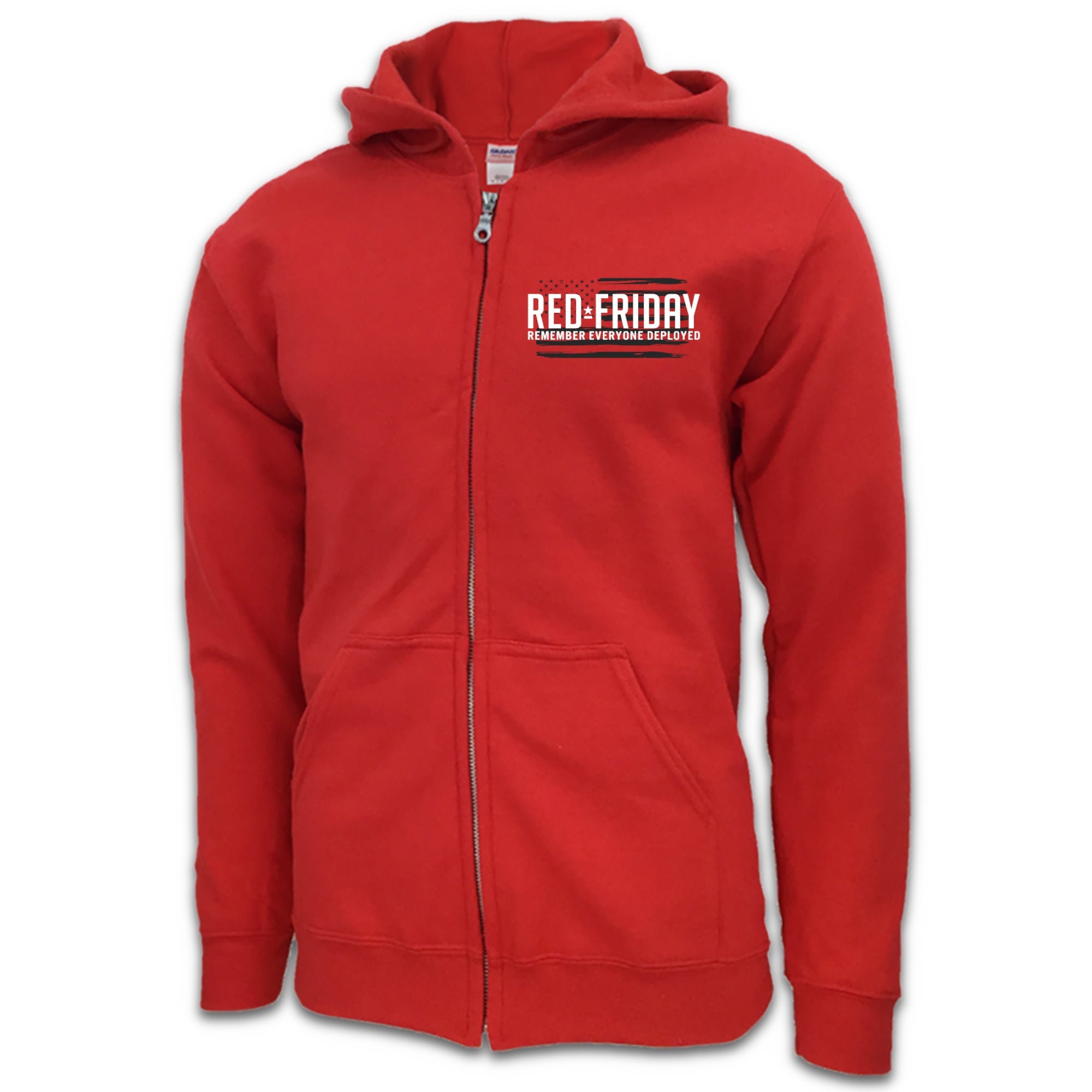 RED Friday Left Chest Full-Zip Hood (Red)