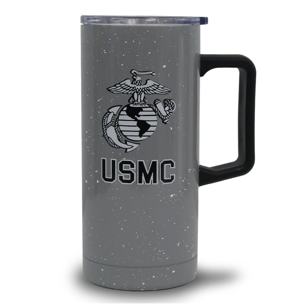Marines EGA 18oz Speckled Trail Mug (Grey)