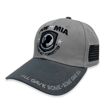 Load image into Gallery viewer, POW MIA You Are Not Forgotten Hat (Grey)