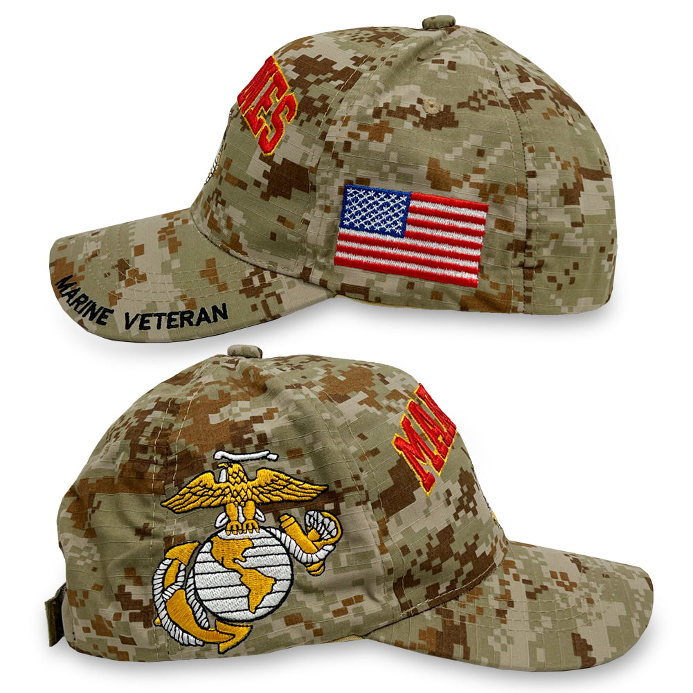 USMC Issued 8 Point Cover MARPAT Woodland, Marine EGA, Hat, Cap USMC Issued 8 Point Cover MARPAT Woodland, Marine EGA, Hat, Cap